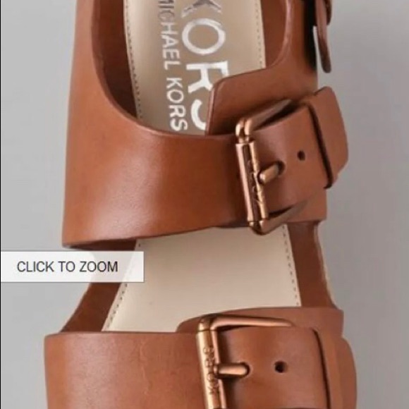 KORS MichaelKors Zoe2 Band Flatform Leather Sandal main image 2